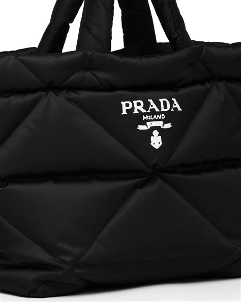 prada padded nylon tote bag|prada nylon bag re edition.